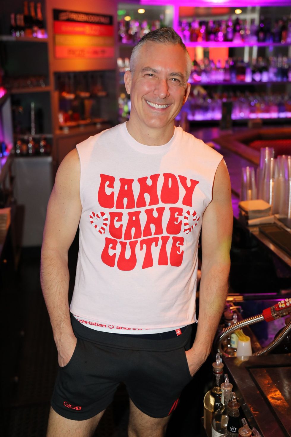 photo gallery gay bar Sidetrack Chicago Santa Speedo Run party 2024