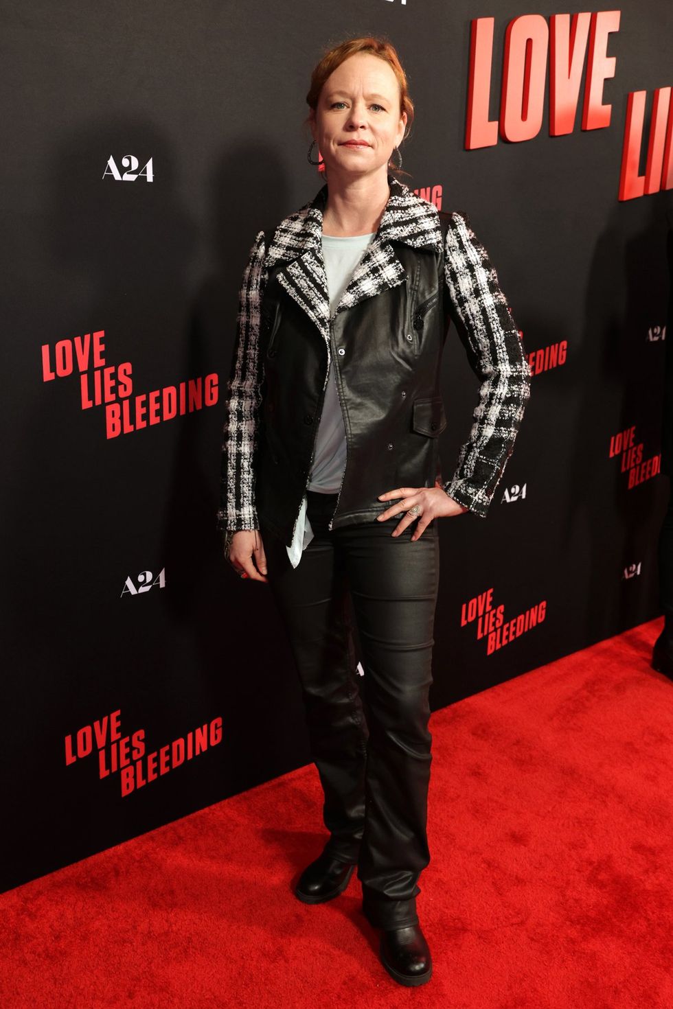 Photo Gallery Love Lies Bleeding Premiers Red Carpet Party Tracy Gilchrest panel