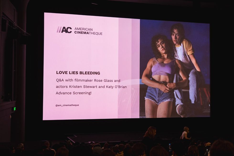 Photo Gallery Love Lies Bleeding Premiers Red Carpet Party Tracy Gilchrest panel