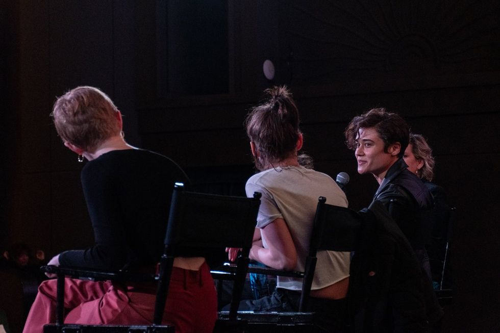 Photo Gallery Love Lies Bleeding Premiers Red Carpet Party Tracy Gilchrest panel