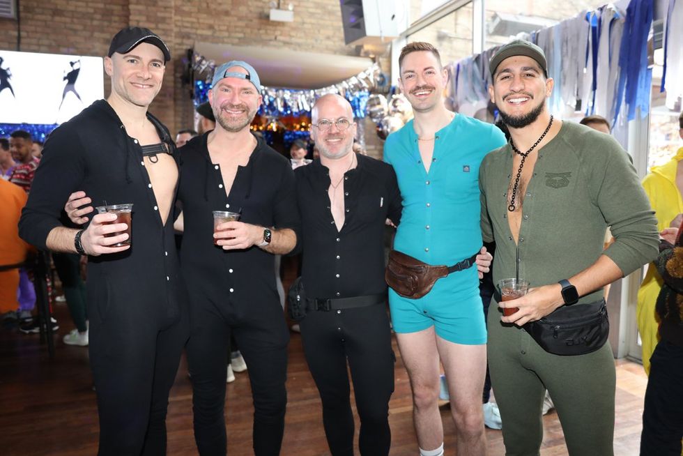 Photo Gallery New Years Day LGBTQ+ Onesie Party Sidetrack Chicago Gay Bar
