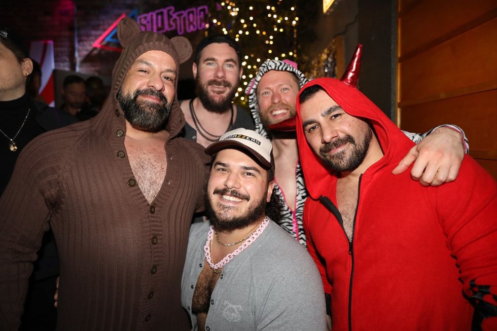 Photo Gallery New Years Day LGBTQ+ Onesie Party Sidetrack Chicago Gay Bar