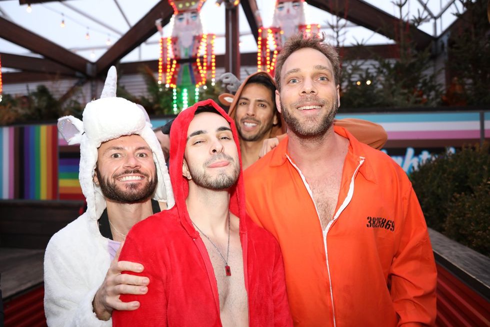 Photo Gallery New Years Day LGBTQ+ Onesie Party Sidetrack Chicago Gay Bar