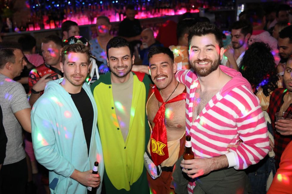 Photo Gallery New Years Day LGBTQ+ Onesie Party Sidetrack Chicago Gay Bar