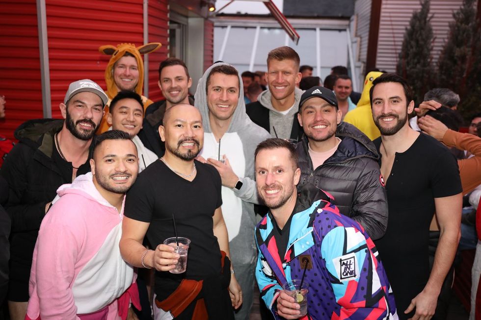 Photo Gallery New Years Day LGBTQ+ Onesie Party Sidetrack Chicago Gay Bar