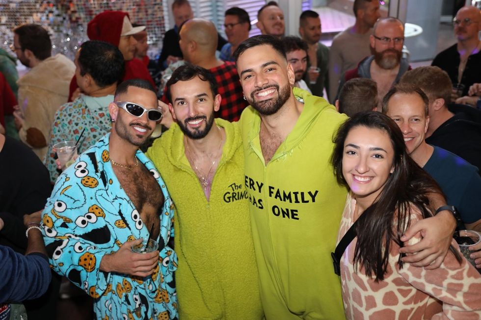 Photo Gallery New Years Day LGBTQ+ Onesie Party Sidetrack Chicago Gay Bar