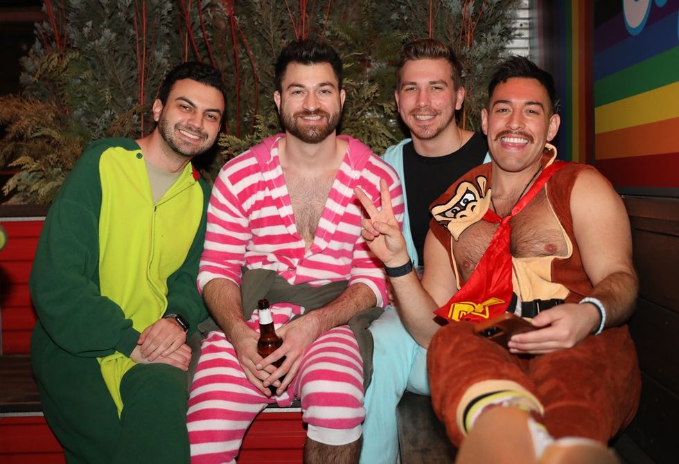 Photo Gallery New Years Day LGBTQ+ Onesie Party Sidetrack Chicago Gay Bar