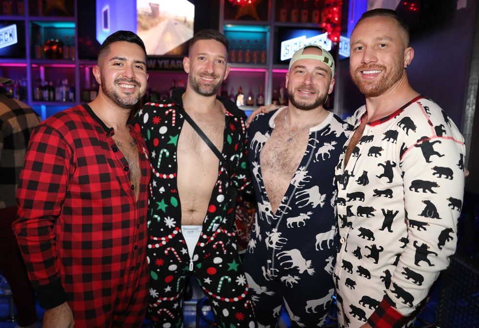 Photo Gallery New Years Day LGBTQ+ Onesie Party Sidetrack Chicago Gay Bar