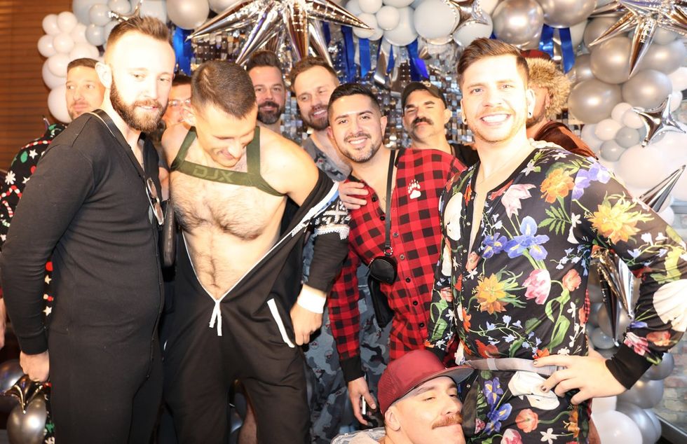 Photo Gallery New Years Day LGBTQ+ Onesie Party Sidetrack Chicago Gay Bar