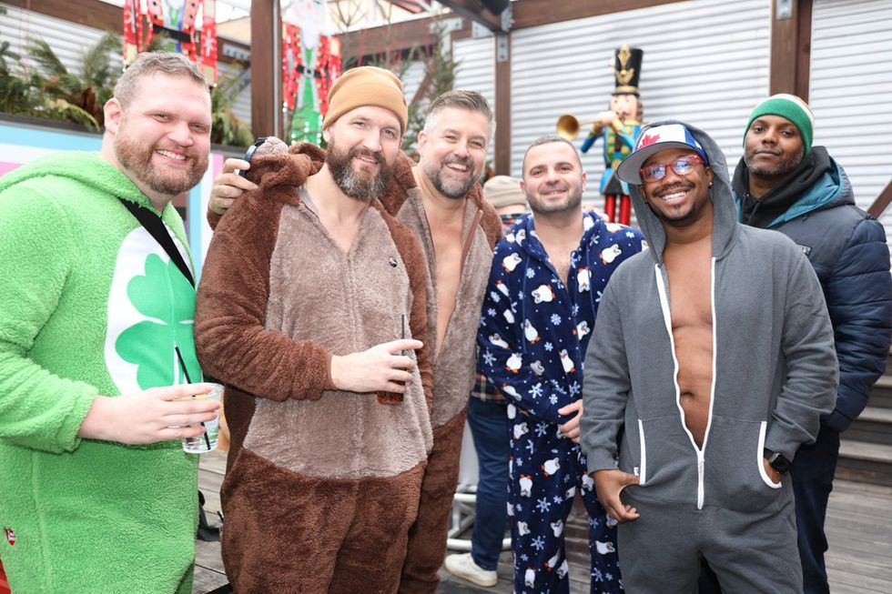 Photo Gallery New Years Day LGBTQ+ Onesie Party Sidetrack Chicago Gay Bar
