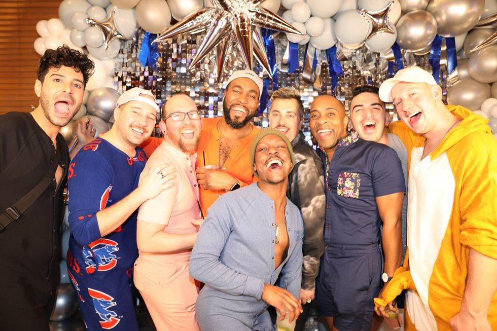 Photo Gallery New Years Day LGBTQ+ Onesie Party Sidetrack Chicago Gay Bar