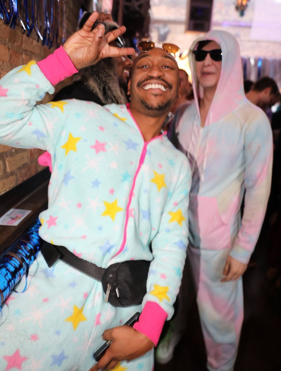 Photo Gallery New Years Day LGBTQ+ Onesie Party Sidetrack Chicago Gay Bar