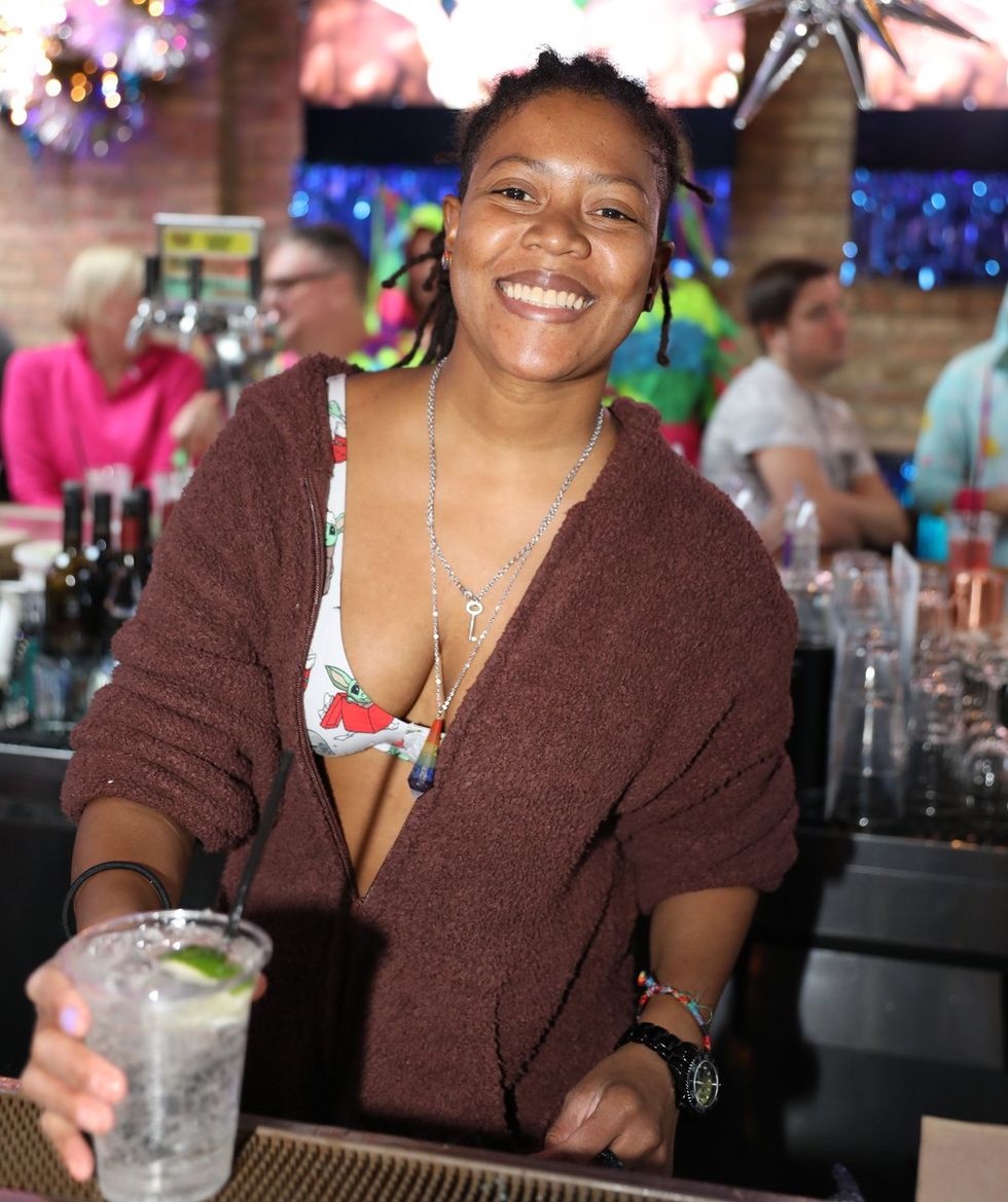 Photo Gallery New Years Day LGBTQ+ Onesie Party Sidetrack Chicago Gay Bar