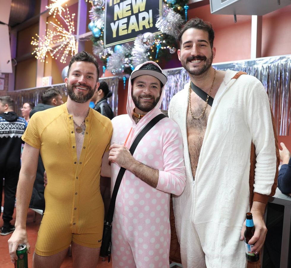 Photo Gallery New Years Day LGBTQ+ Onesie Party Sidetrack Chicago Gay Bar