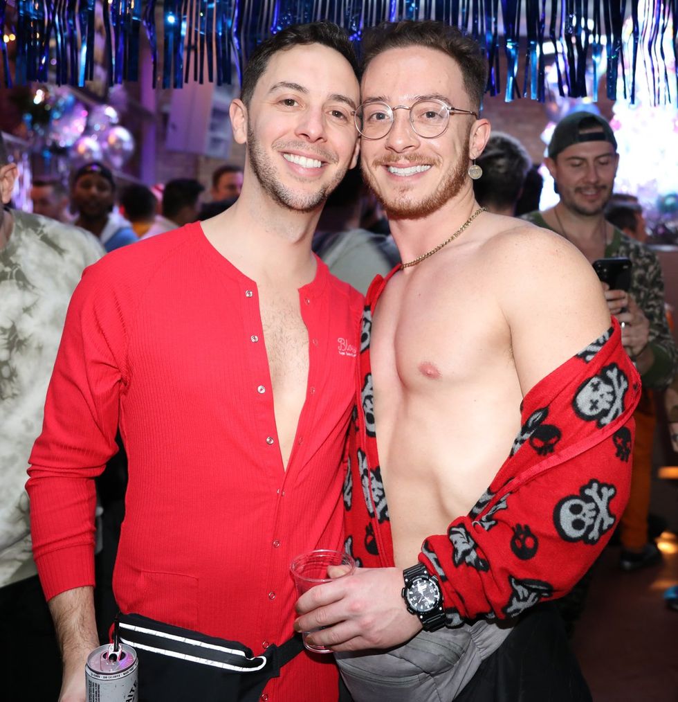 Photo Gallery New Years Day LGBTQ+ Onesie Party Sidetrack Chicago Gay Bar