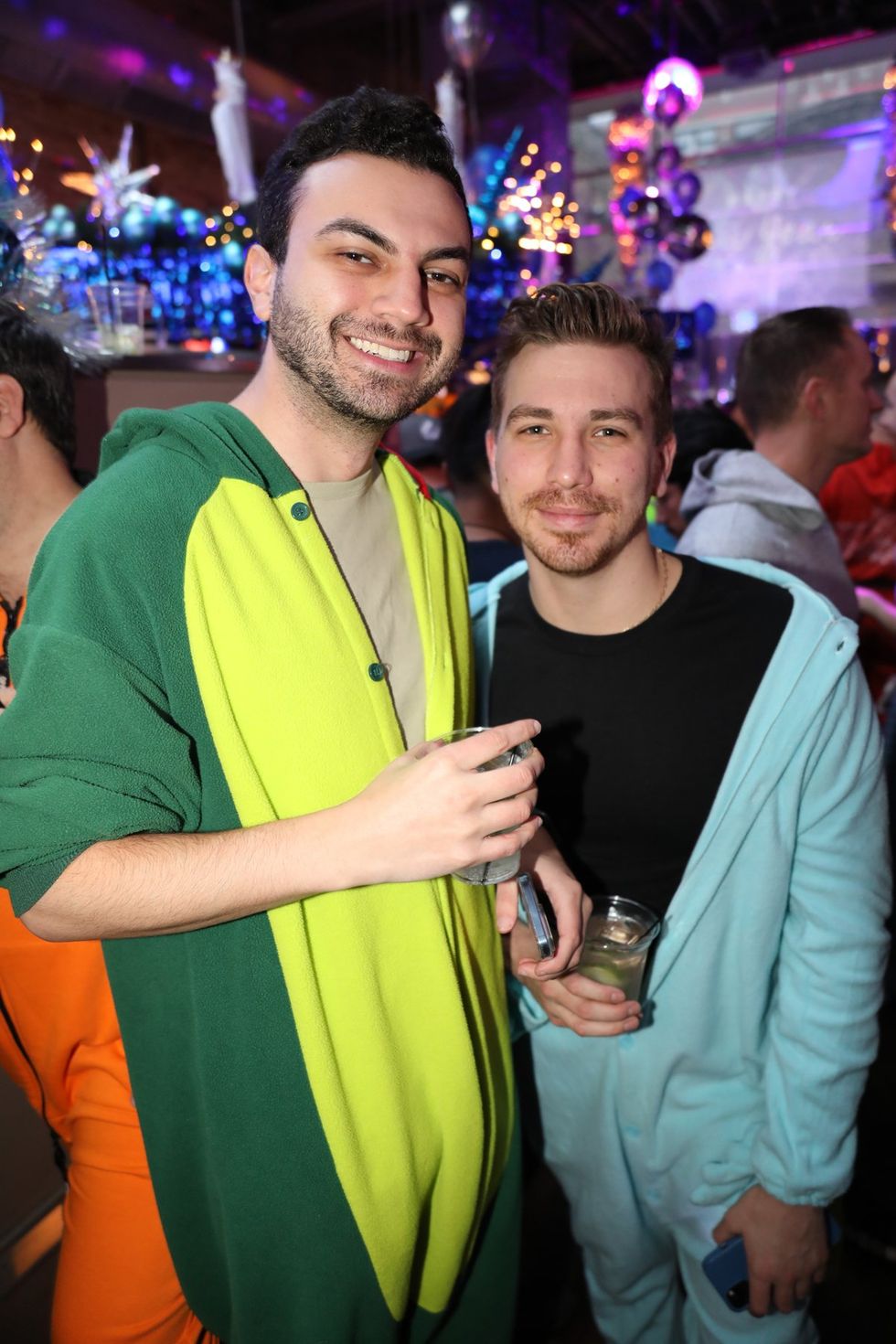 Photo Gallery New Years Day LGBTQ+ Onesie Party Sidetrack Chicago Gay Bar