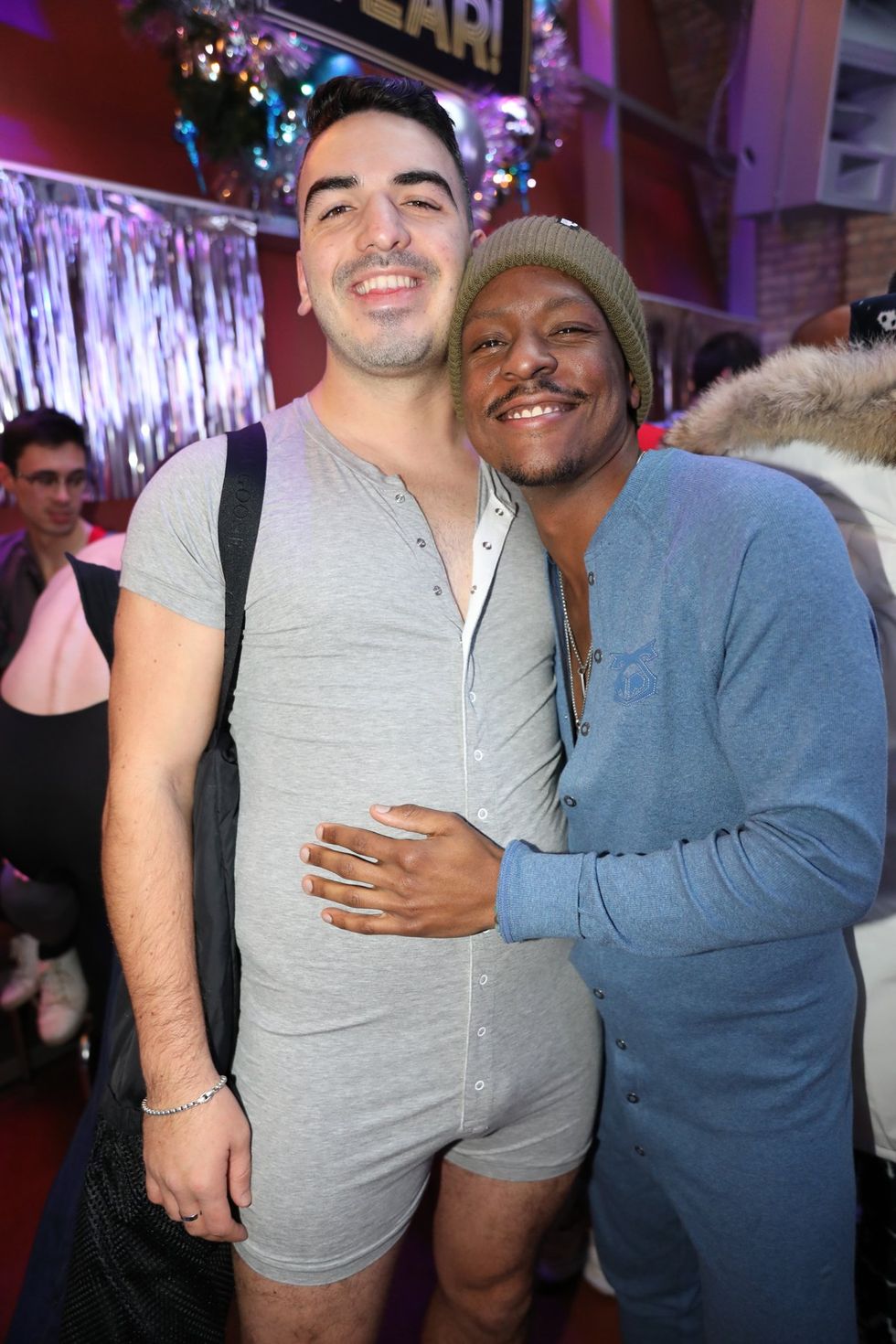 Photo Gallery New Years Day LGBTQ+ Onesie Party Sidetrack Chicago Gay Bar