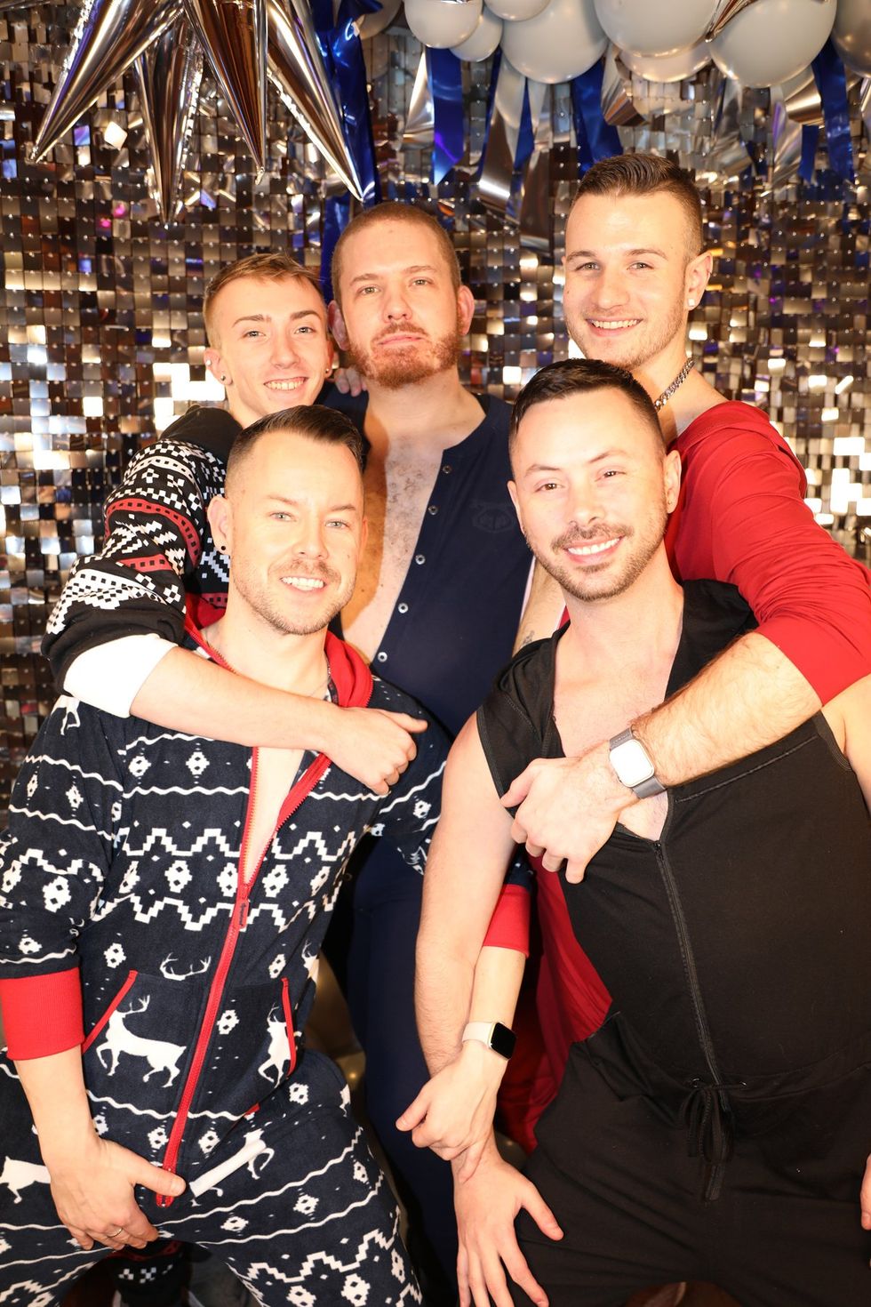 Photo Gallery New Years Day LGBTQ+ Onesie Party Sidetrack Chicago Gay Bar