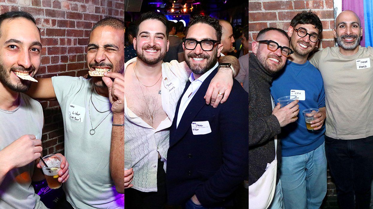 photo gallery NYC Passover Pregame gay bar party 2024 Hebro Events