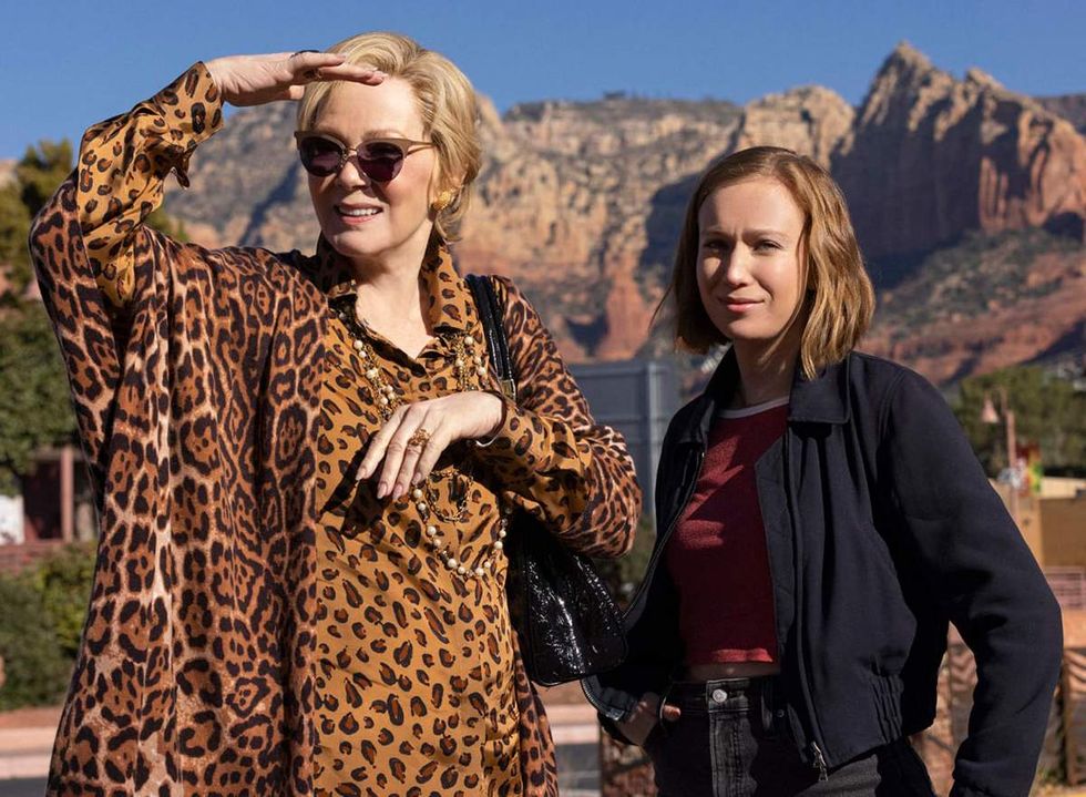 photo gallery of Gay Halloween costumes for 2025 including Deborah and Ava from Hacks