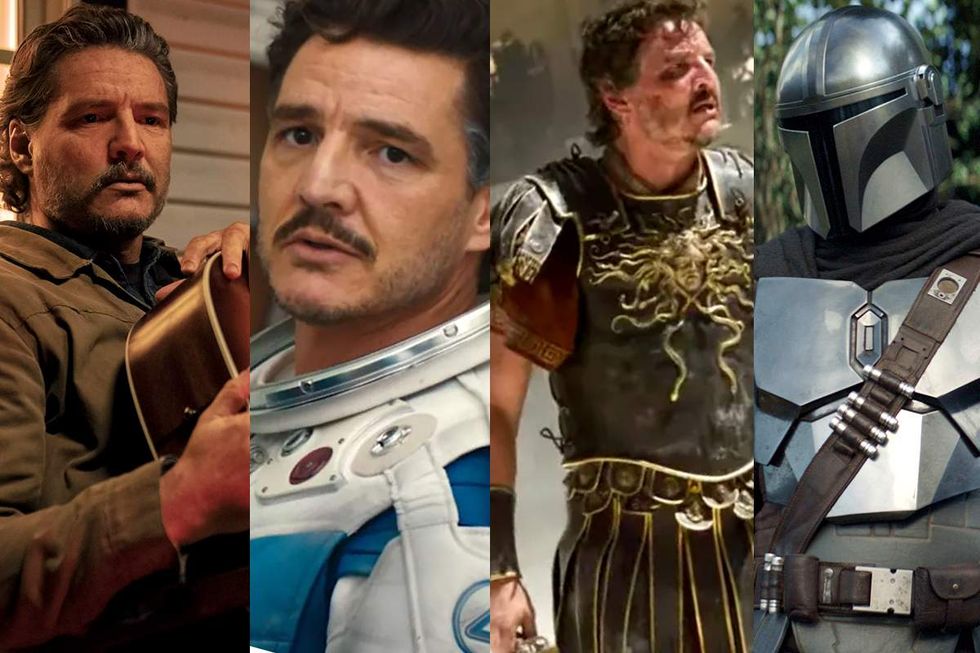 photo gallery of Gay Halloween costumes for 2025 including Pedro Pascal characters The Last of Us Fantastic Four Gladiator II The Mandalorian