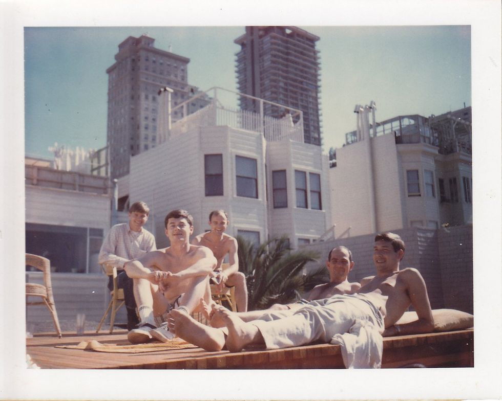 photo gallery Polaroids spanning from 1964 to 1991 documenting Houston male throuple John Jay Hollenburger Arthur Slaughter Gary Grether aka JAG and their social circle