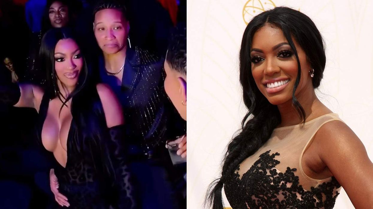 Porsha Williams and Sway McKinney dancing and Porsha Williams headshot
