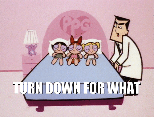 Power Puff Girls Turn up gif