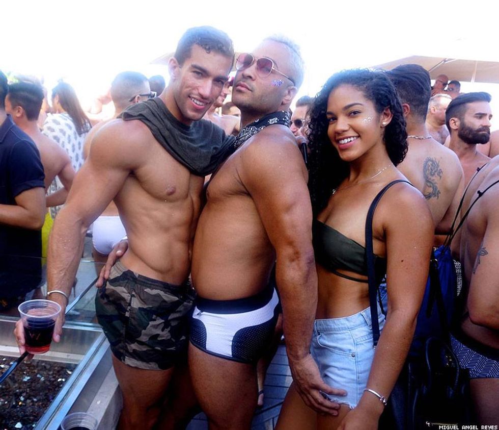 Pride season and pool party season intersected on the roof of the W Hotel in Hollywood.