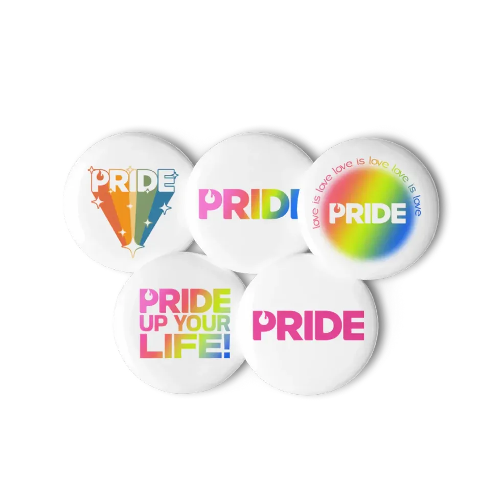 PRIDE - SET OF PRIDE PIN BUTTONS