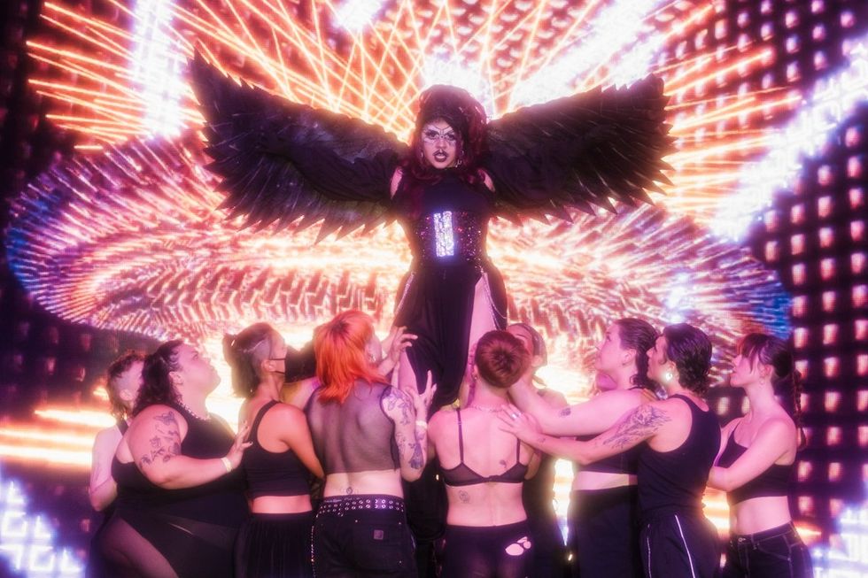 Pride site Photo Gallery Bushwig 2024 subversive drag queens performing