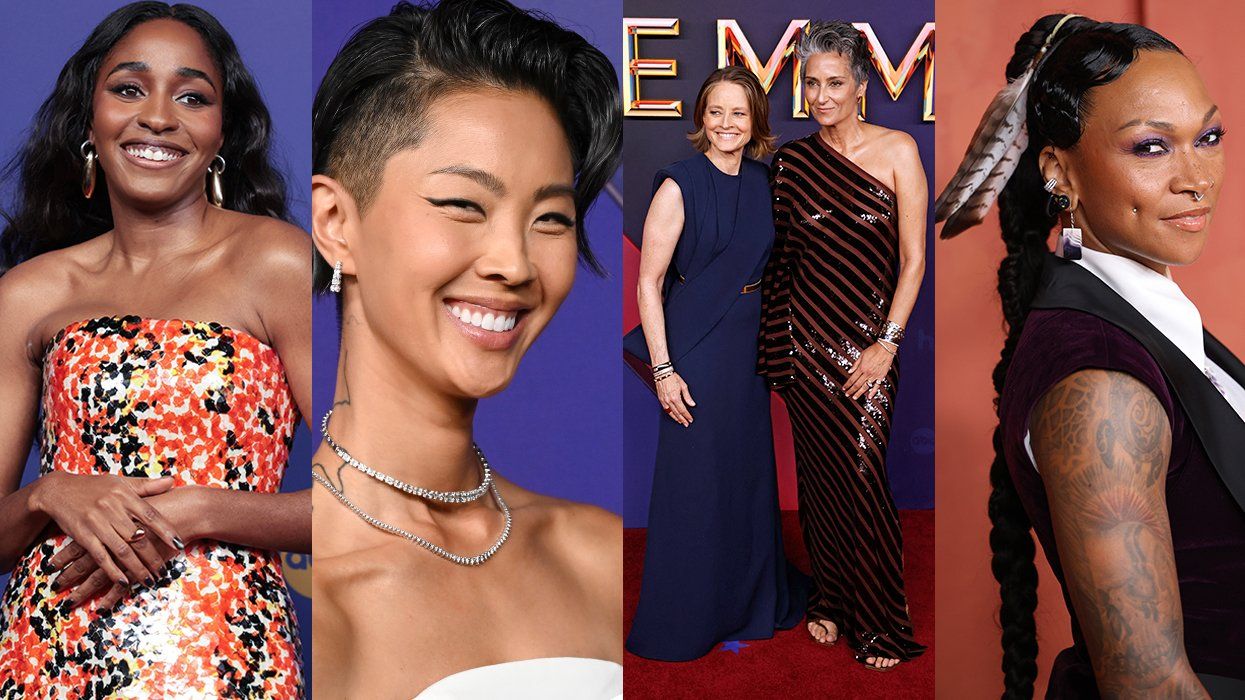 PRIDE SITE photo gallery list 2024 emmy awards sapphic red carpet crushes Ayo Edebiri; Kristen Kish; Jodie Foster & Alexandra Hedison; Kali Reis