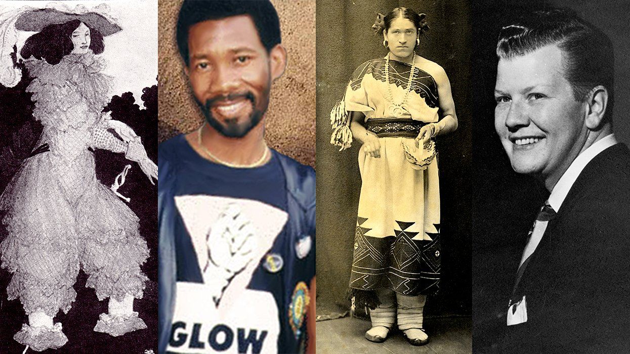 PRIDE SITE photo gallery list LGBTQ people in history Julie dAubigny Simon Nkoli Wewha Billy Tipton