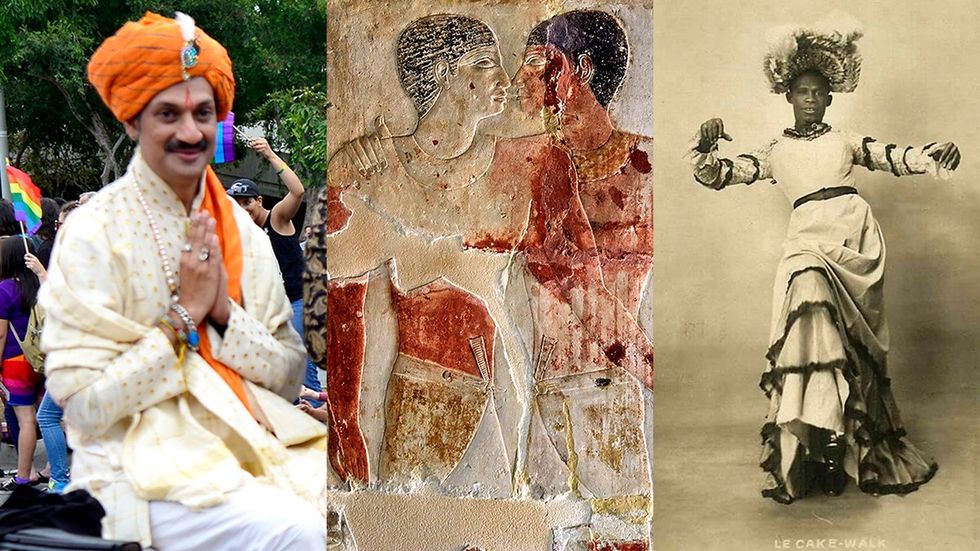 PRIDE SITE photo gallery list LGBTQ people in history Prince Manvendra Singh Gohil Khnumhotep and Niankhkhnum William Dorsey Swann maybe according to fashion conservatory no known photos of Swann exist