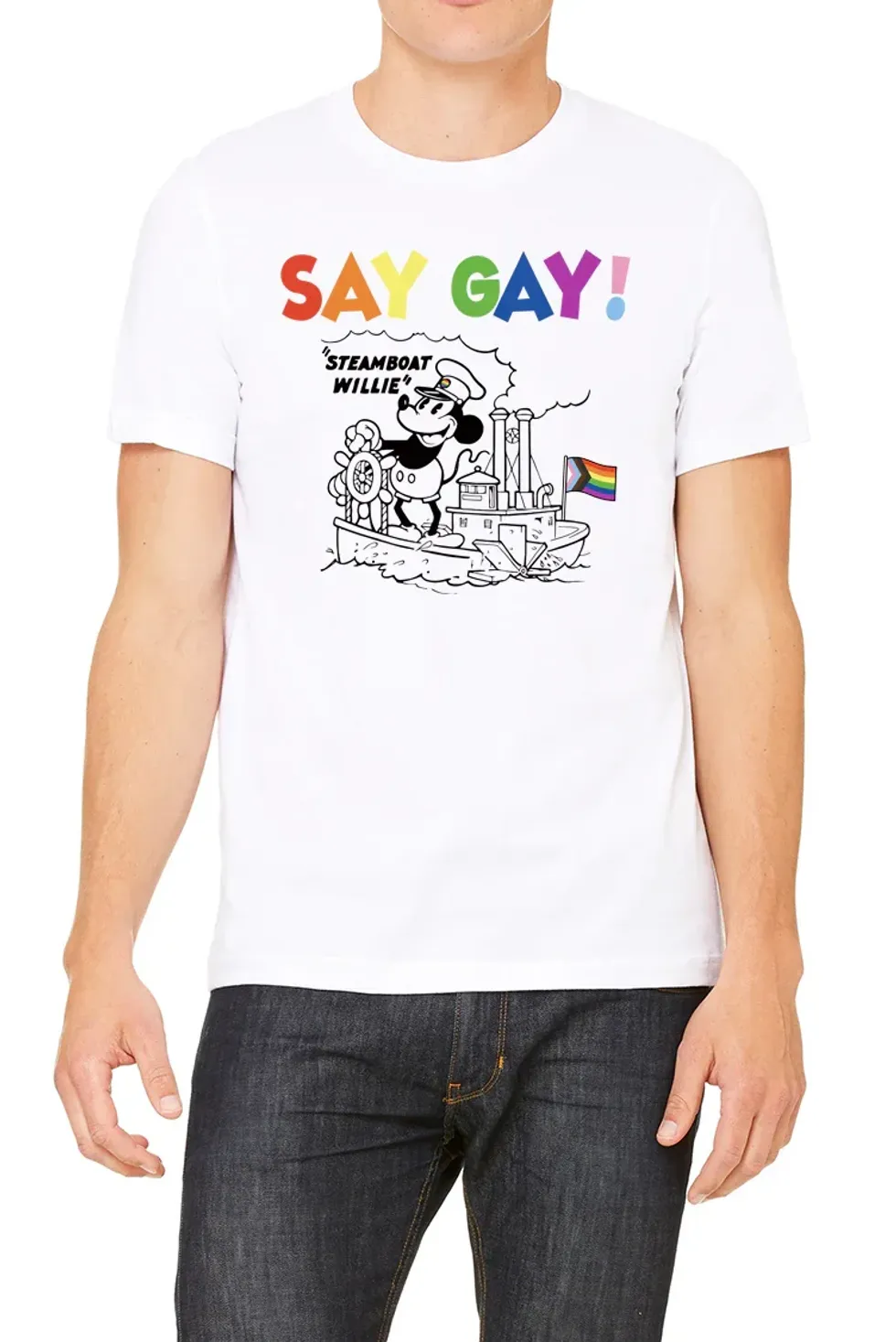 Print Bar - SAY GAY STEAMBOAT WILLIE MICKEY