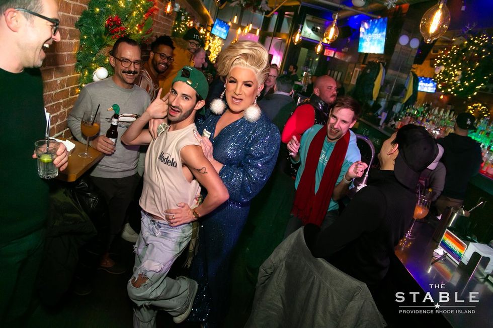 Providence RI Holiday Christmas LGBTQ Stable Dark Horse Celebration Pride Celebration