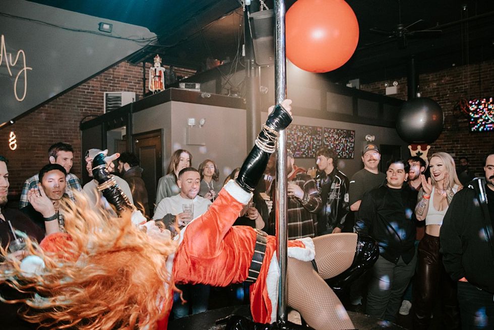 Providence RI Holiday Christmas LGBTQ Stable Dark Horse Celebration Pride Celebration