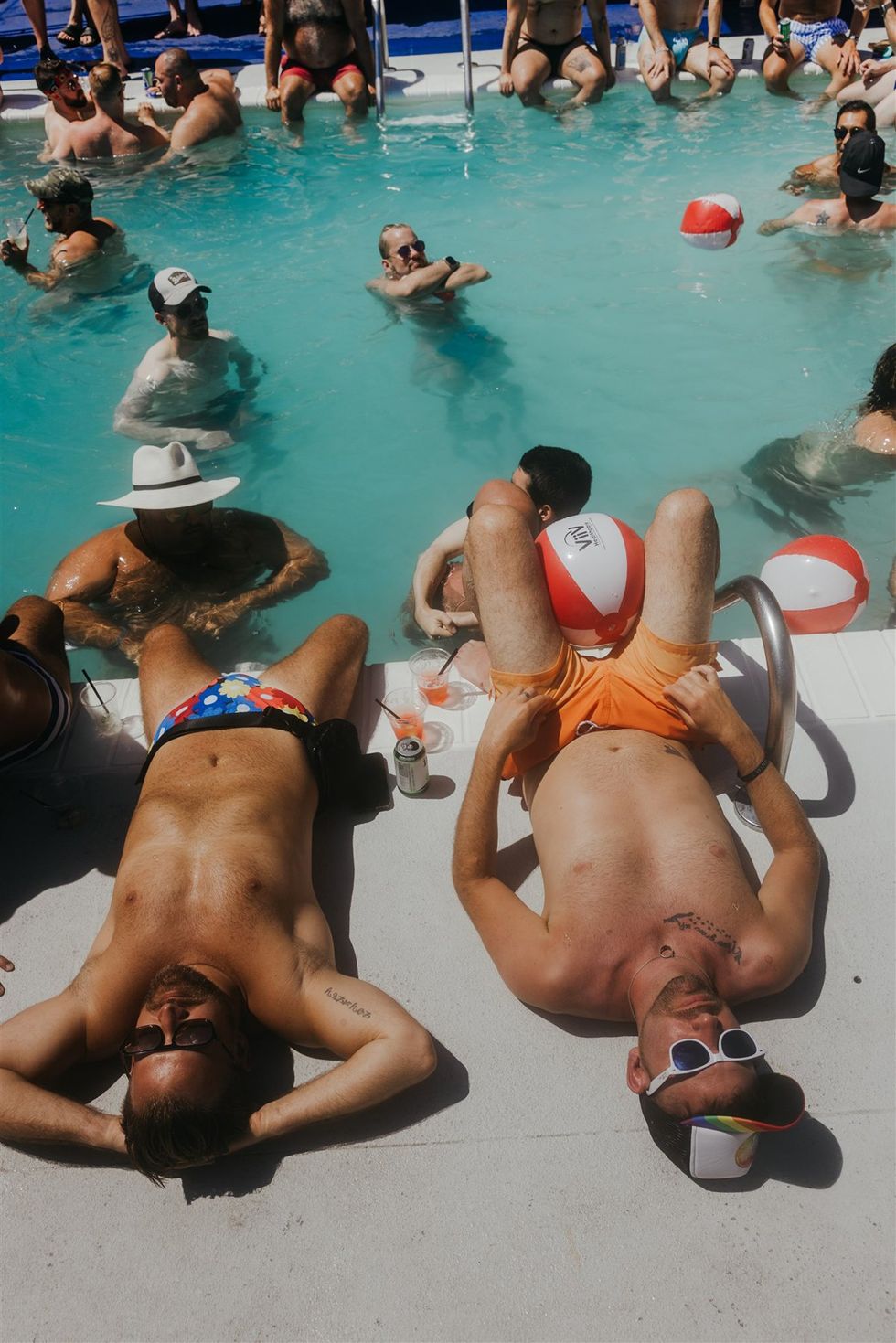 Provincetown Massachusetts bear week 2025 pool party guests