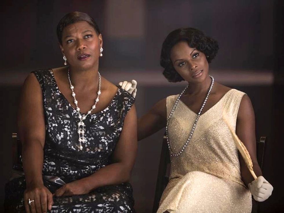 Queen Latifah as Bessie Smith Tika Sumpter as Lucille in HBO movie Bessie