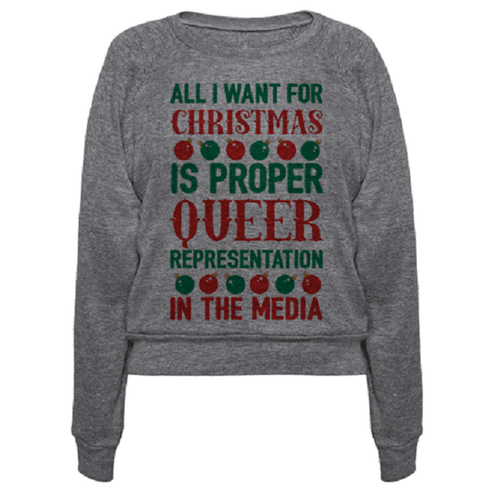 queer christmas sweater