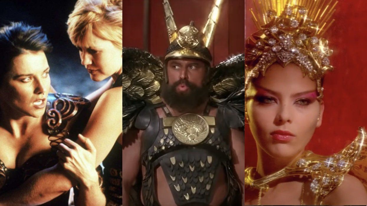 Queer coded fantasy characters: Xena, Gabrielle, Hawkman, Princess Aura