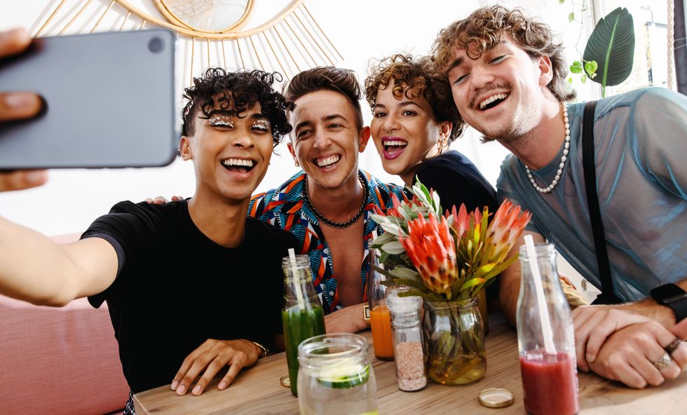 queer people taking a selfie