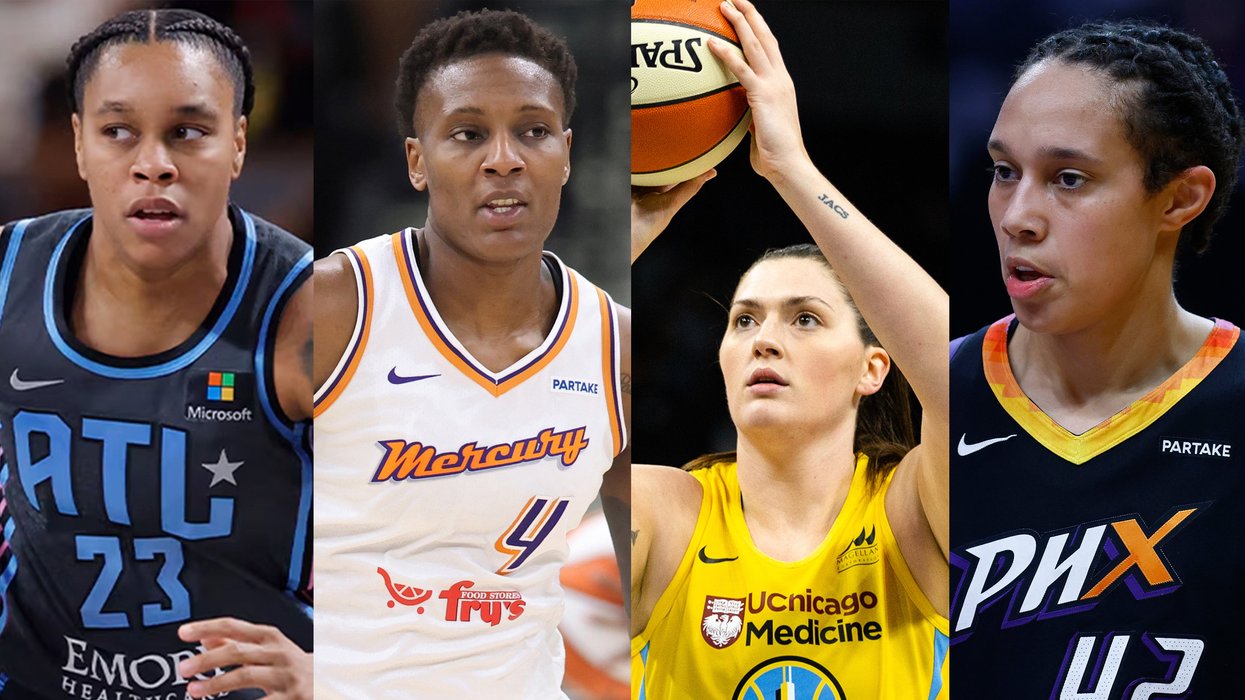 Queer WNBA players Asia AD Durr Natasha Mack Stefanie Dolson and Brittney Griner