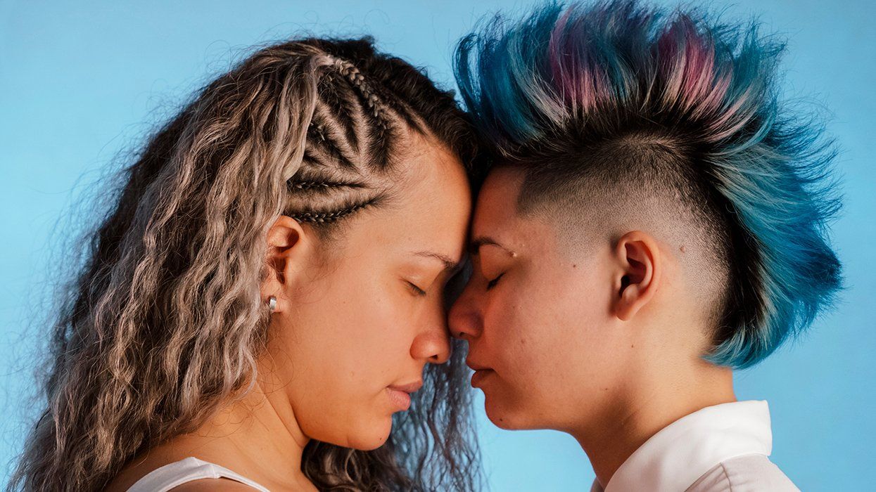 queer women touch forheads