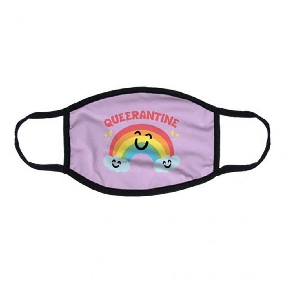 Queerantine Be Gay Stay Inside Face Mask