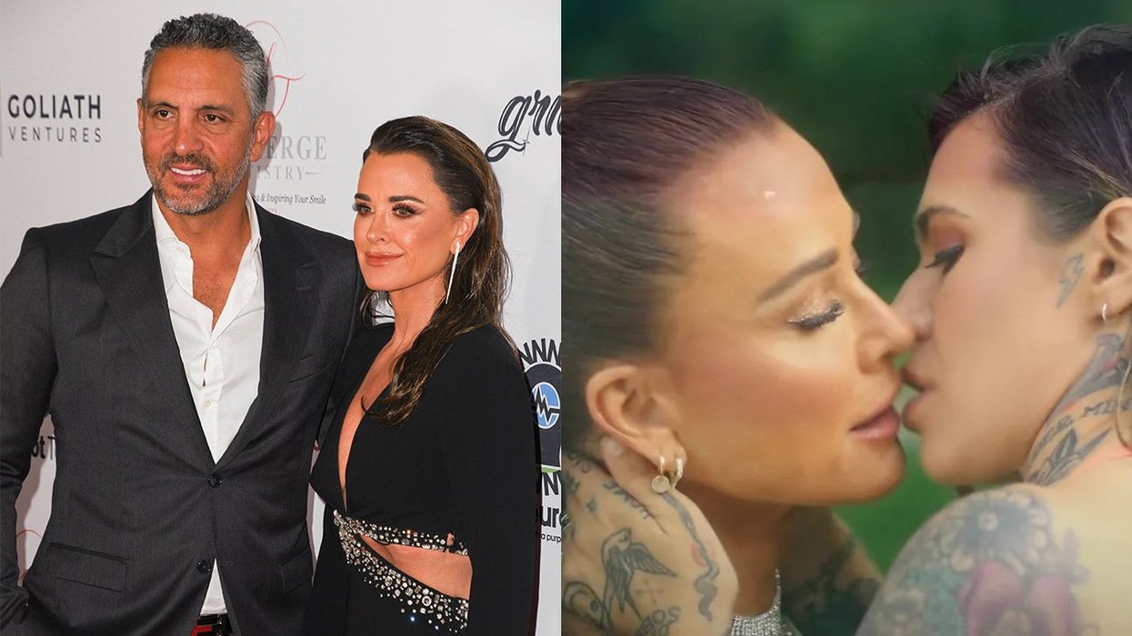 (R) Kyle Richards and Mauricio Umansky, (L) Kyle Richards and Morgan Wade