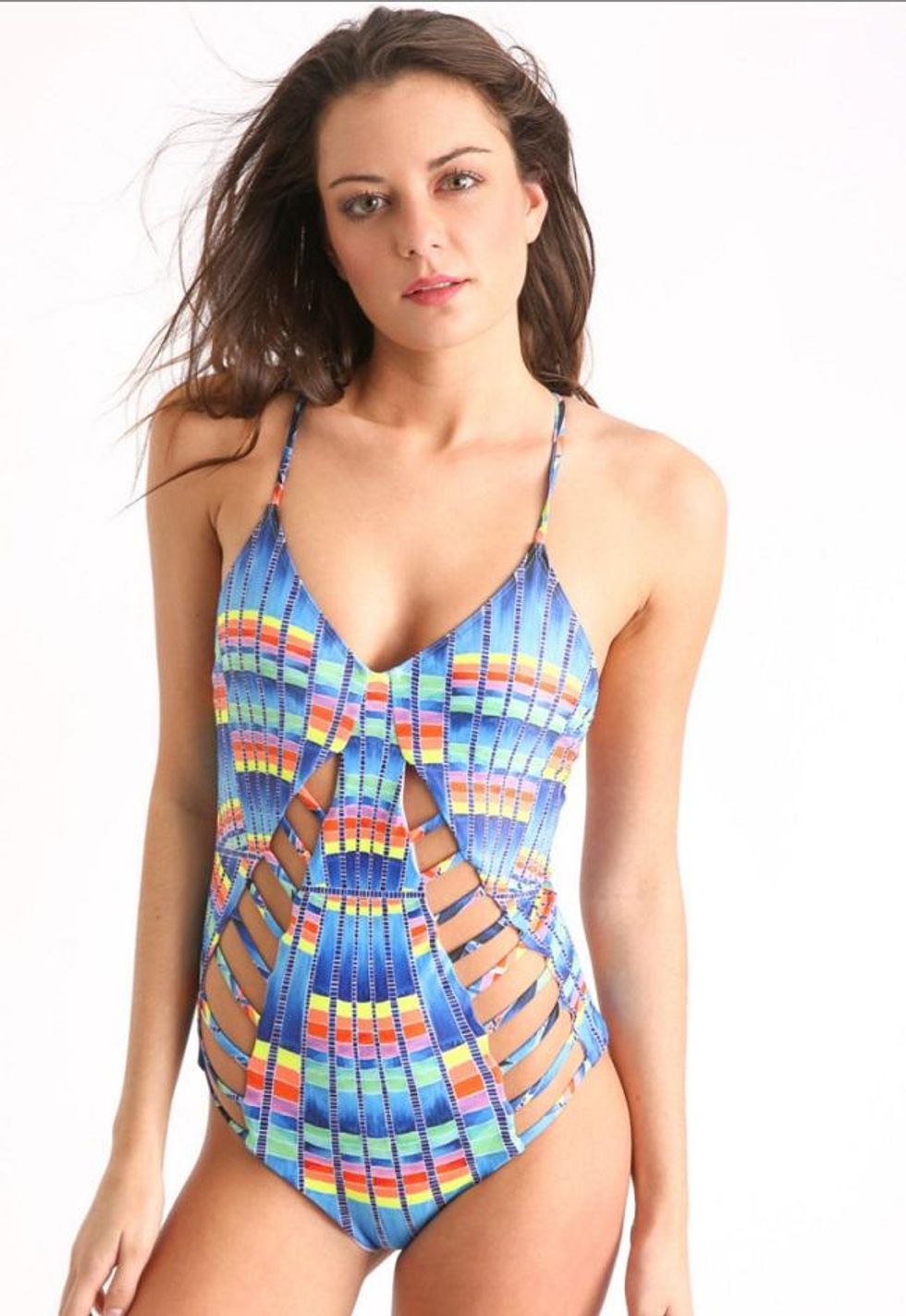 rainbow swimsuit