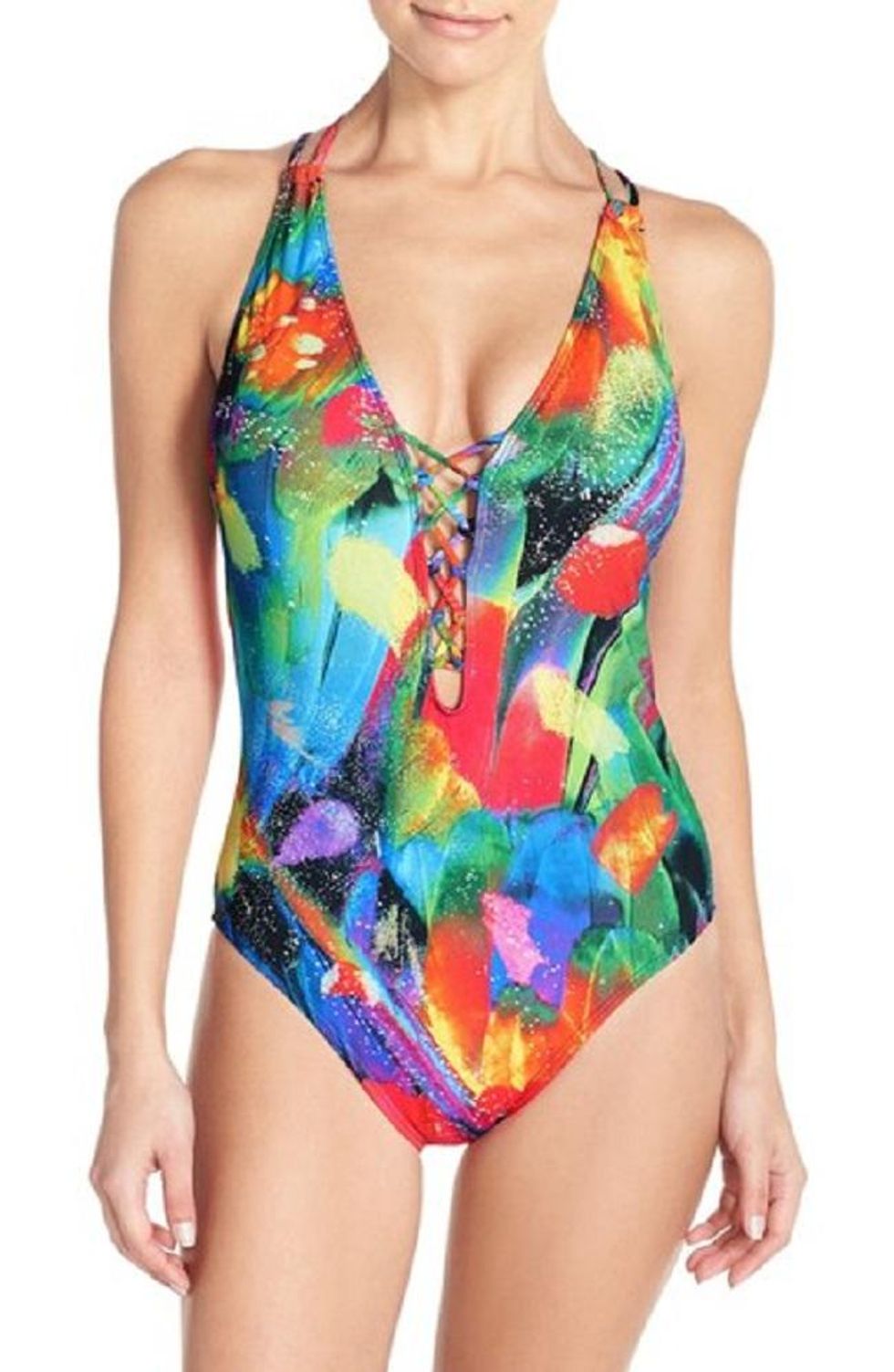 rainbow swimsuit