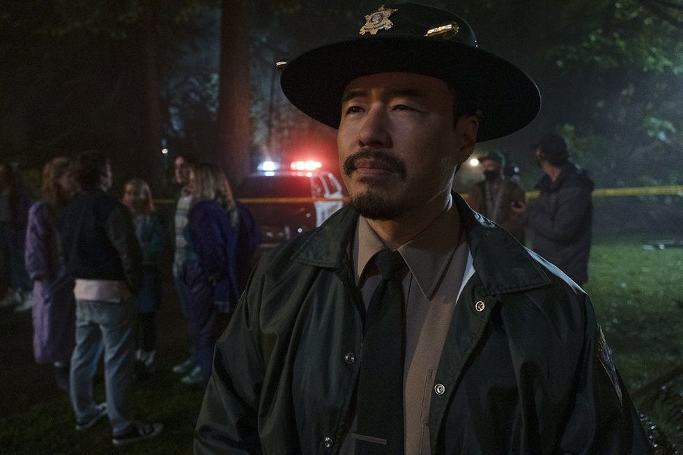 Randall Park as Sheriff Dennis Lim in Totally Killer