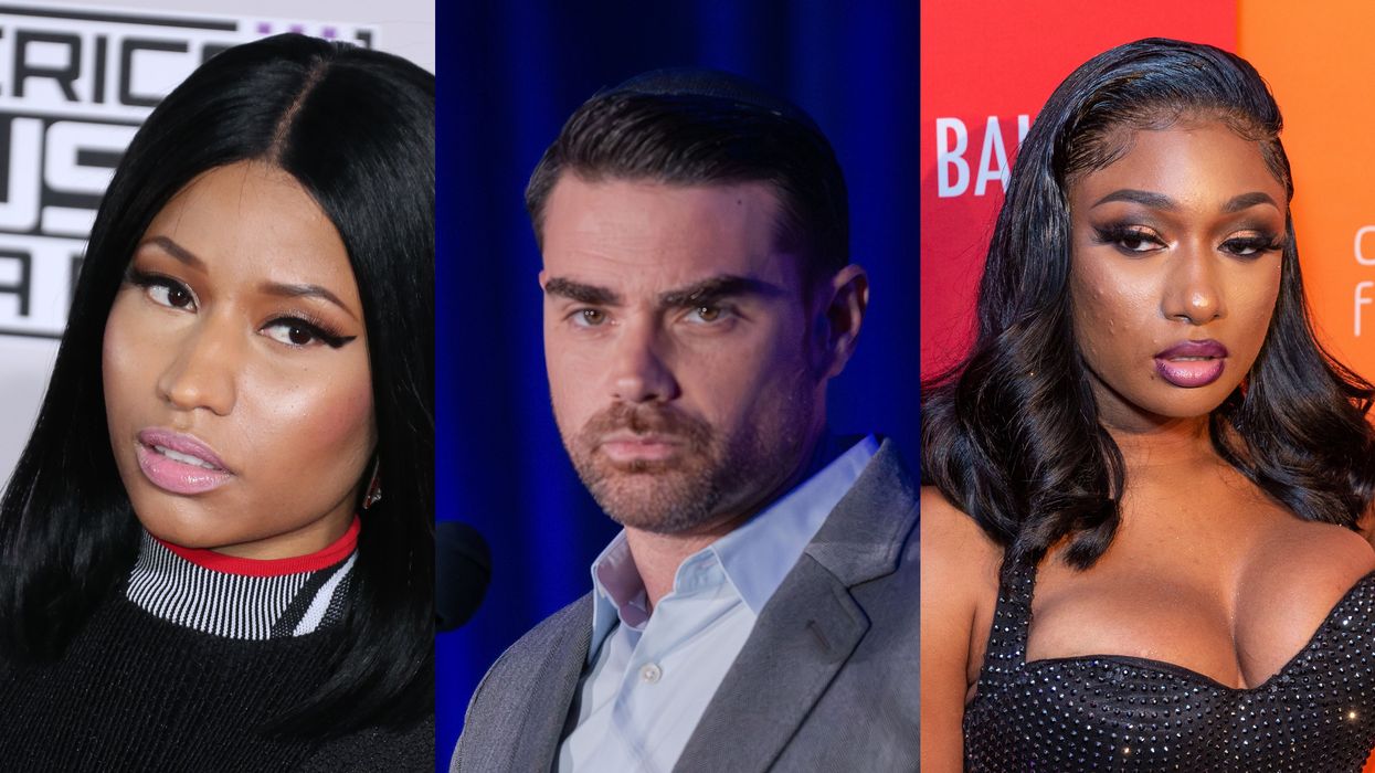 Rappers Nicki Minaj and Megan Thee Stallion and conservative pundit Ben Shapiro